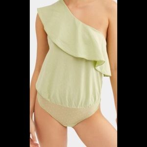 FREE PEOPLE one shoulder body suit